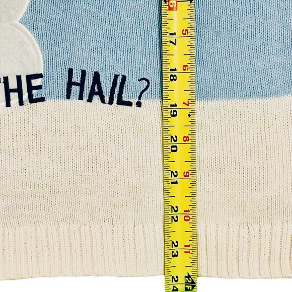 Women's “What In The Hail?” Snowman Cutest Ugly Christmas Sweater Size Medium - Picture 8 of 9